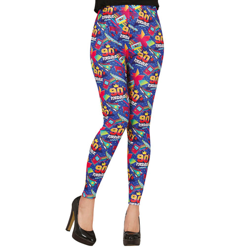 90's Leggings "90's Forever" Bleu M