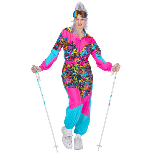80's Retro Combinaison de Ski Femme