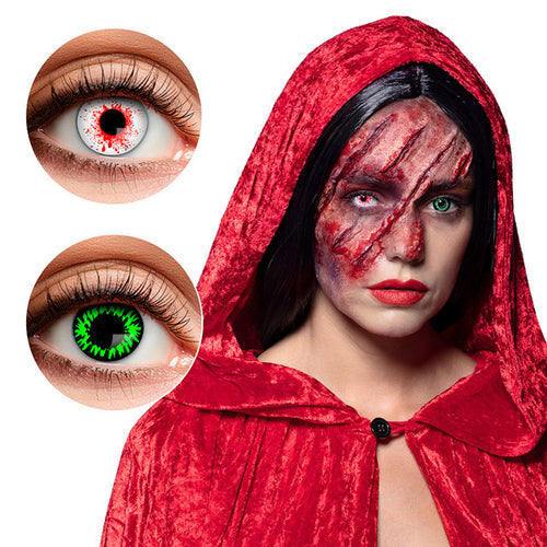 Lentilles Duo 3 Mois - Bloody Wolf (sanglant & vert)