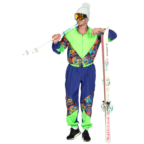 80's Retro Combinaison de Ski Homme