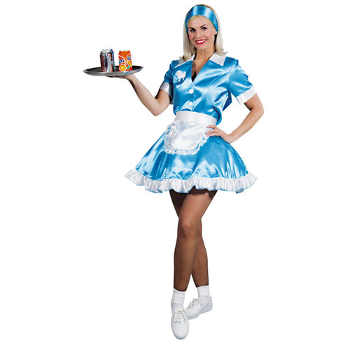 50's Dienstertje Turquoise met Haarband