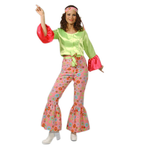 60's Hippie Femme Vert-Rose