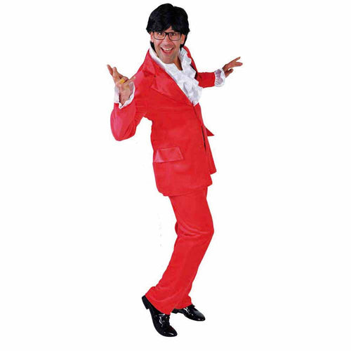 Austin Powers Kostuum Rood met Hemd