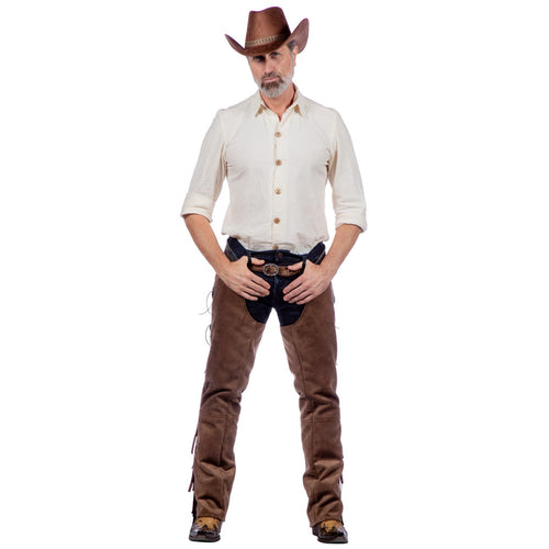 Authentiek Western Cowboy Hemd Heer Clay Wit