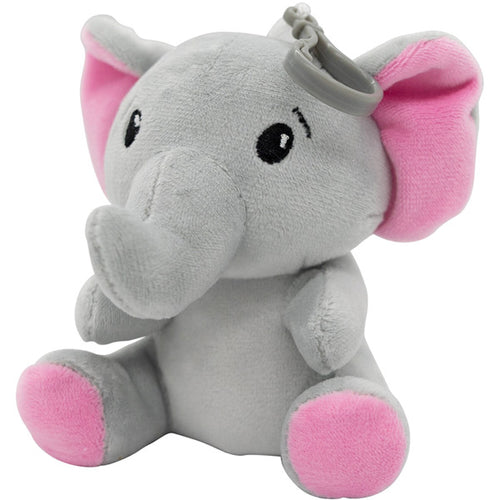2-in-1 Plush Toy Balloon Weight Elephant Pink (90gr-11cm)