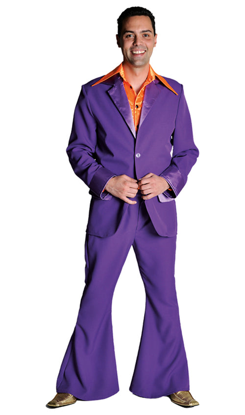 70's Costume Man Purple