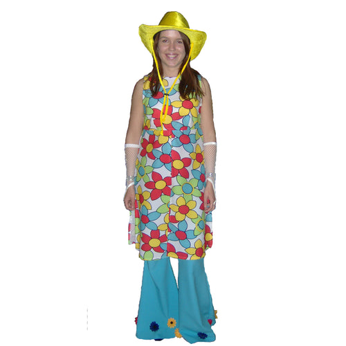 60's Flower Power Flowers Woman