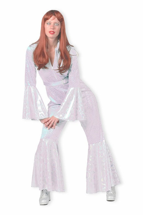 70's Combinaison Disco Blanc