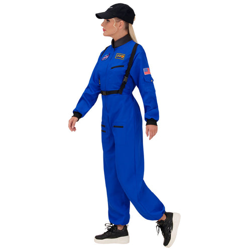 Astronaute Combinaison Femme Bleue