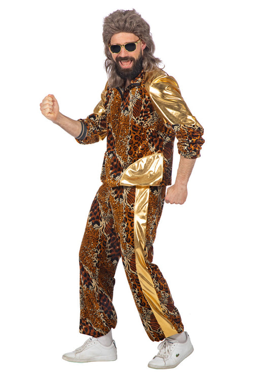80's Survêtement Kamping Kitsch Homme Léopard