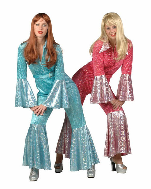 70's Combinaison Disco Turquoise