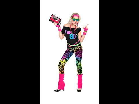 I Love 80's Fashion Femme Déguisement