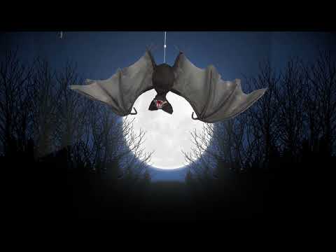 Décoration Suspendue Décoration Chauve-Souris, Son et Lumière (90cm)