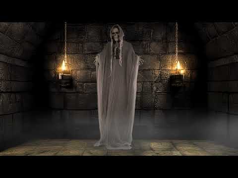 Halloween Animatronic Pop: Skelet Spook - licht & geluid (220cm)