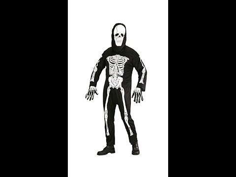 Skelet Jumpsuit "Mr. Skeleton" Volwassene