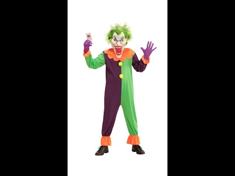 Evil Joker Purple-Green Men's Costume