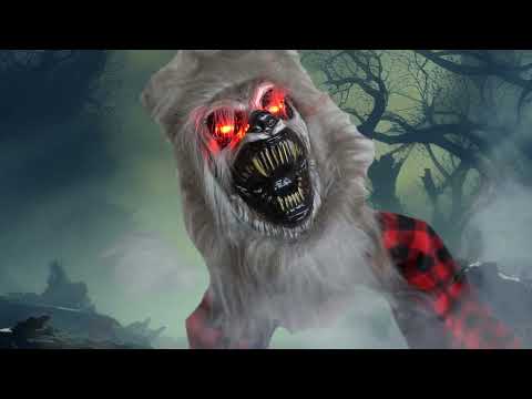 Halloween Decoration Werewolf with light, sound & movement (40x73cm)
