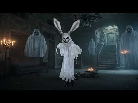 Halloween Decoration Horror Rabbit with light, sound & movement (110cm)