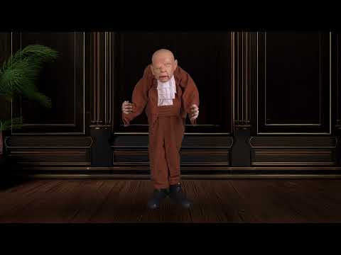 Halloween Standing Decoration: Hunched Old Man - motion & sound (95cm)