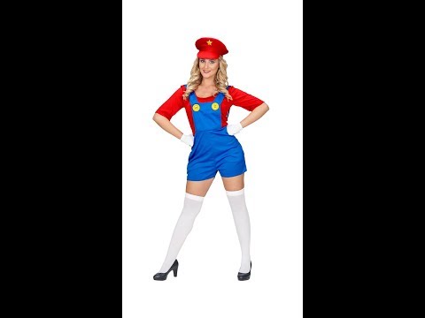 Super Loodgieter Rood Dame Kostuum