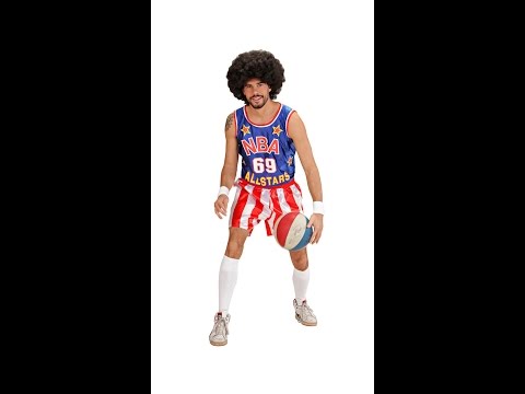 80's Basketbal Speler Heer Kostuum