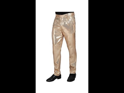 Broek Pailletten Heer Goud