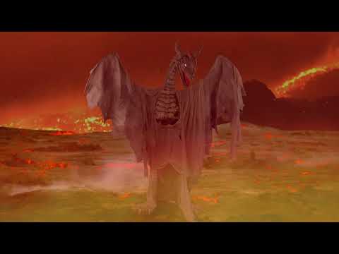Halloween Animatronic Pop: Draak met licht, geluid en beweging (187cm)