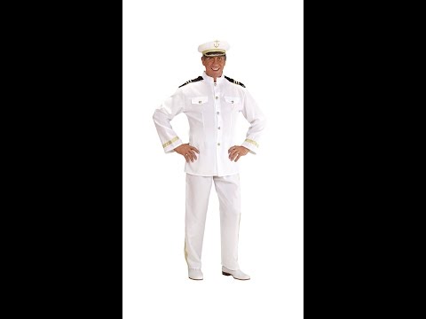 Capitaine Homme Blanc Déguisement
