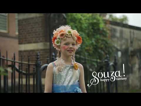 Souza Prinses Celena Jurk Blauw Kind Kostuum
