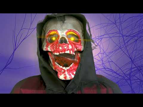 Halloween Animatronic Pop: Alien met licht, geluid & beweging (210cm)