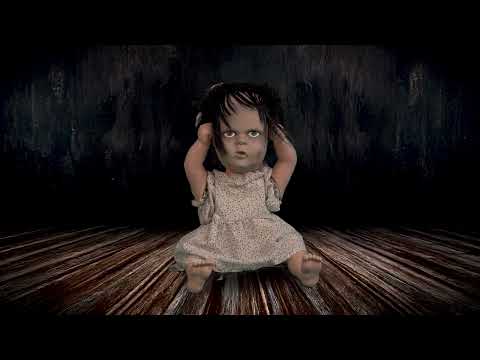Halloween Decoration: Face Off Doll - light, sound & motion (40cm)